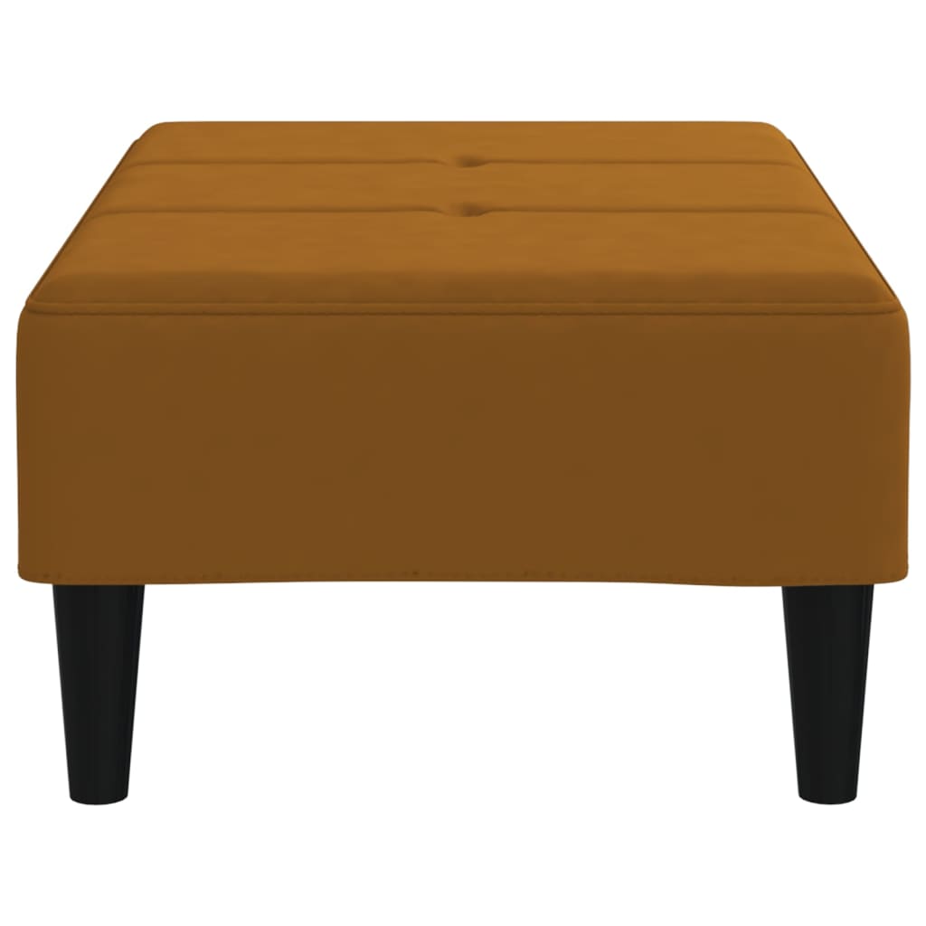 Υποπόδιο Καφέ 78 x 56 x 32 εκ. Βελούδινο - Pakobazaar