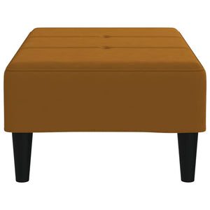Υποπόδιο Καφέ 78 x 56 x 32 εκ. Βελούδινο - Pakobazaar