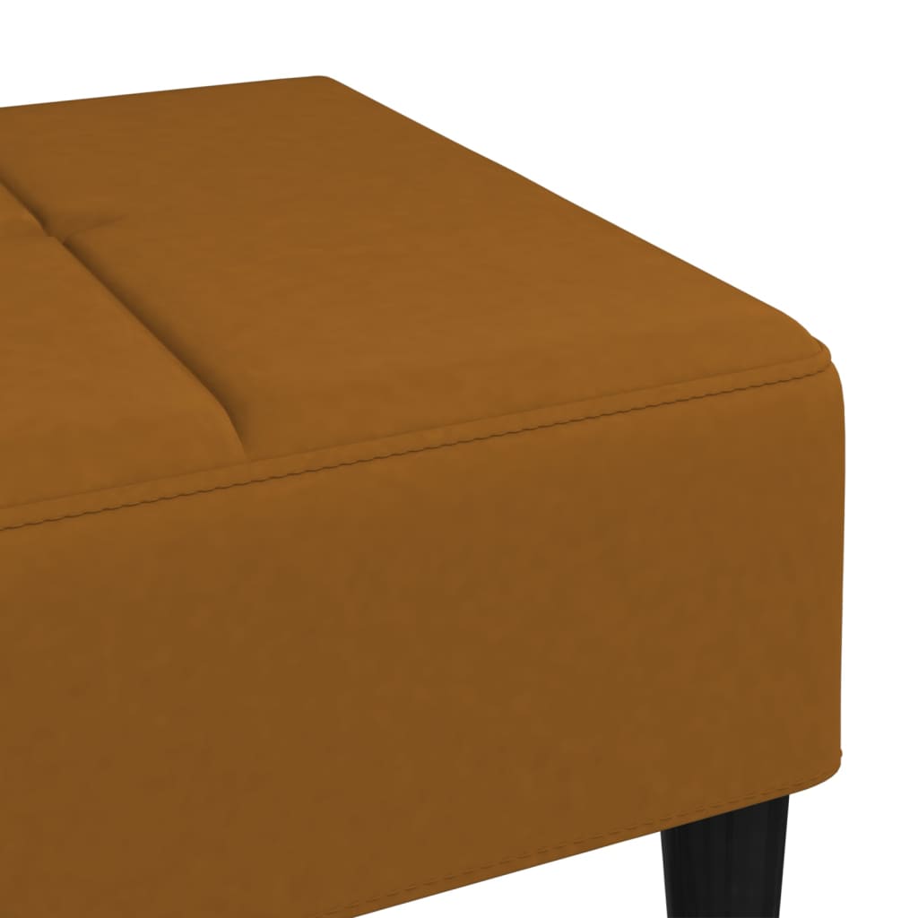 Υποπόδιο Καφέ 78 x 56 x 32 εκ. Βελούδινο - Pakobazaar