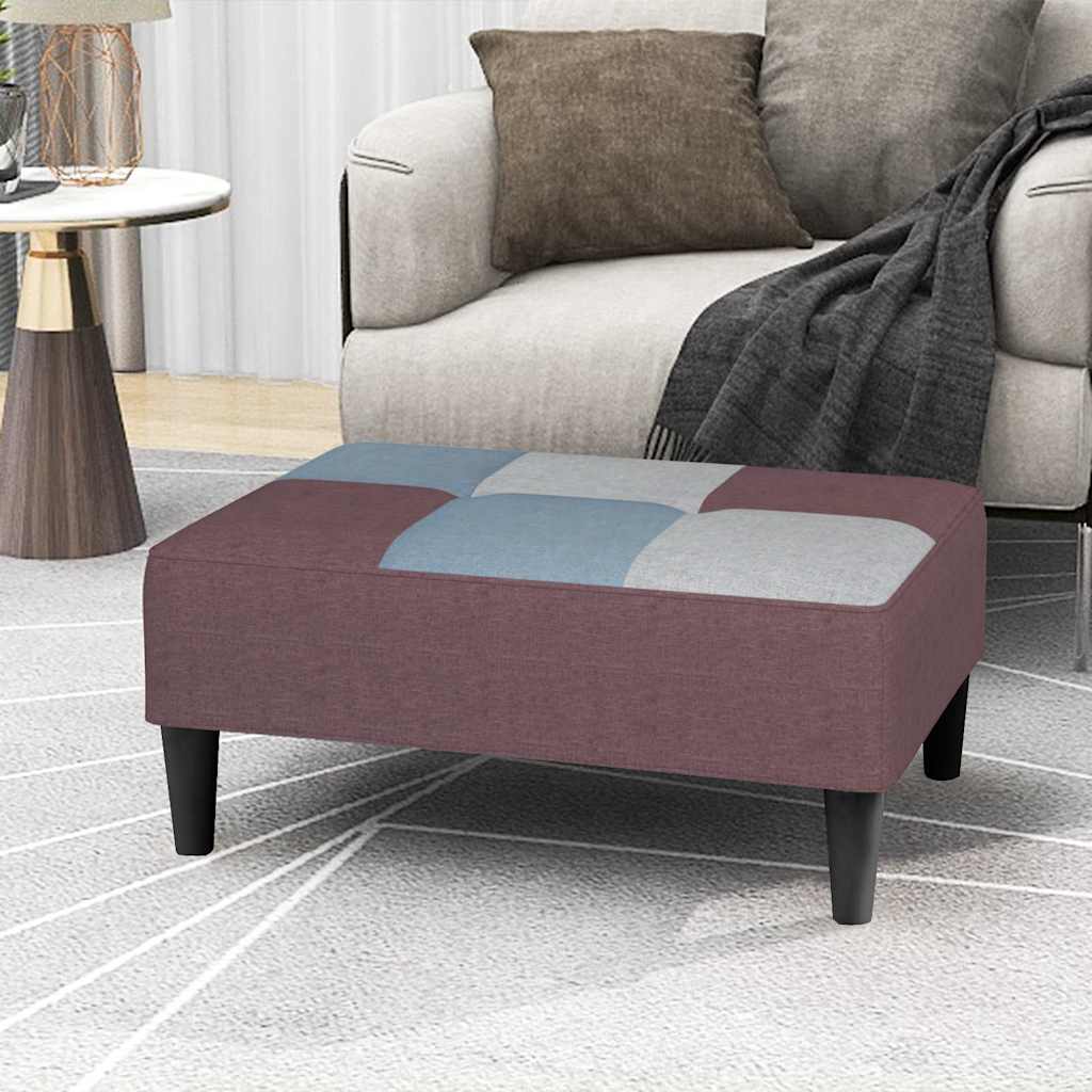 Υποπόδιο με Σχέδιο Patchwork 78 x 56 x 32 εκ. Υφασμάτινο