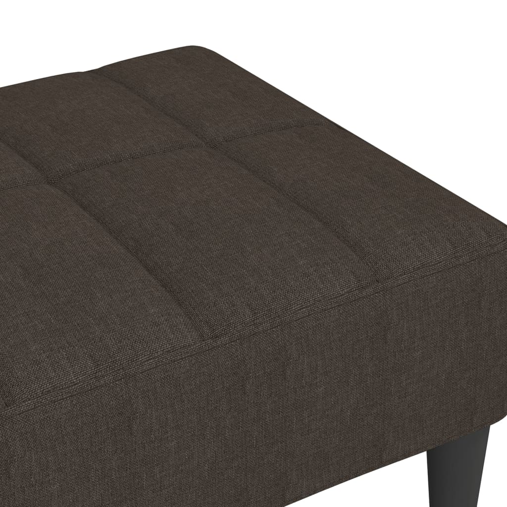Υποπόδιο Σκούρο Καφέ 78 x 56 x 32 εκ. από Ύφασμα