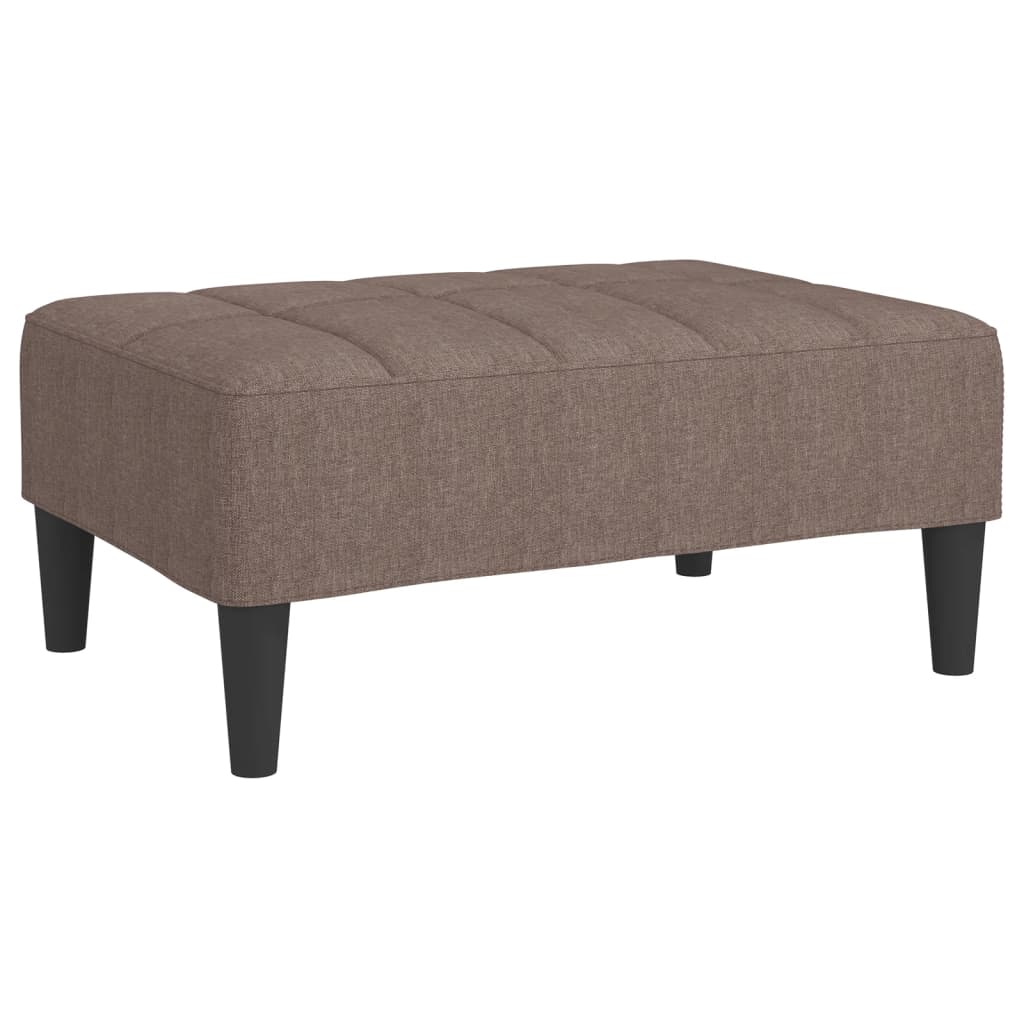 Υποπόδιο Taupe 78 x 56 x 32 εκ. από Ύφασμα