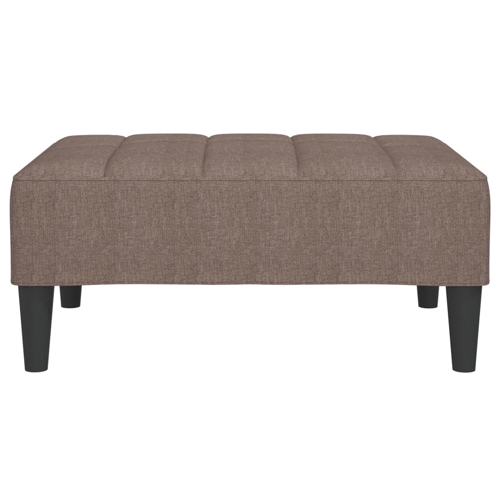 Υποπόδιο Taupe 78 x 56 x 32 εκ. από Ύφασμα