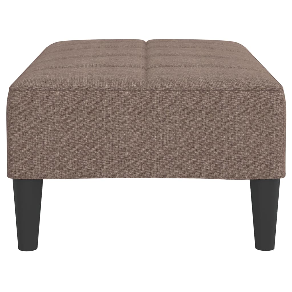 Υποπόδιο Taupe 78 x 56 x 32 εκ. από Ύφασμα