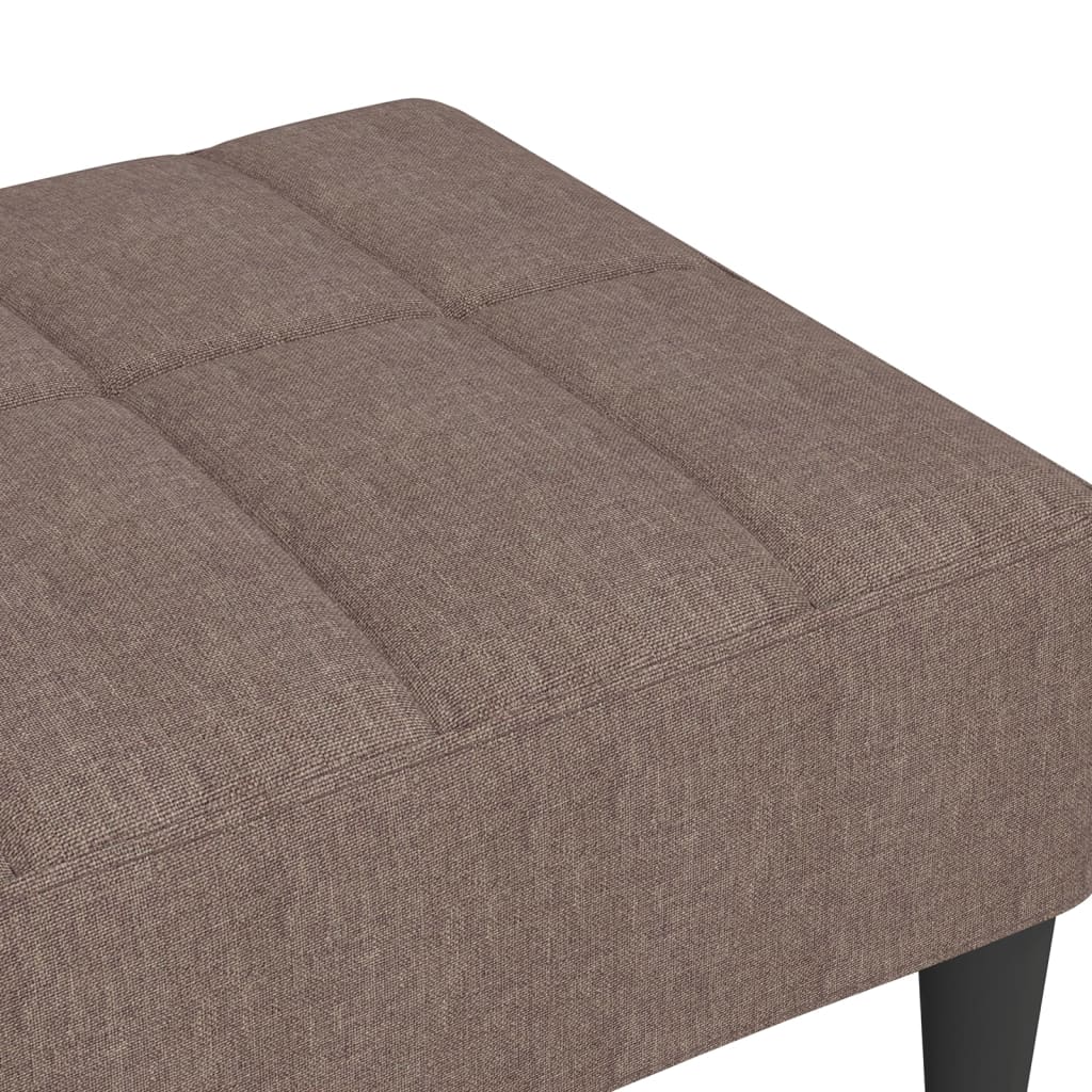 Υποπόδιο Taupe 78 x 56 x 32 εκ. από Ύφασμα