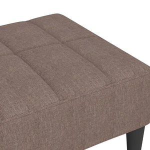 Υποπόδιο Taupe 78 x 56 x 32 εκ. από Ύφασμα