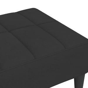Υποπόδιο Μαύρο 78 x 56 x 32 εκ. Βελούδινο