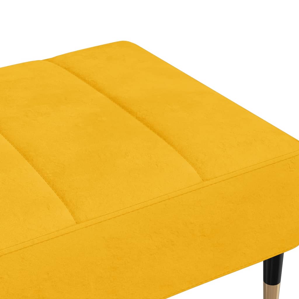 Υποπόδιο Κίτρινο 78 x 56 x 32 εκ. Βελούδινο - Pakobazaar