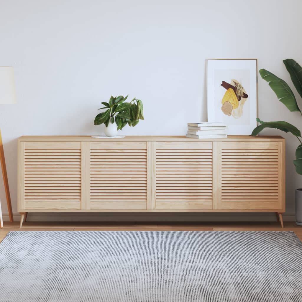 Πορτάκια με Περσίδες 4 Τεμ. 61,5x59,4 εκ. από Μασίφ Ξύλο Πεύκου - PAKOBAZAAR