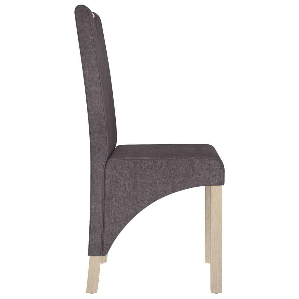 Καρέκλες Τραπεζαρίας 6 τεμ. Taupe Υφασμάτινες - Pakobazaar
