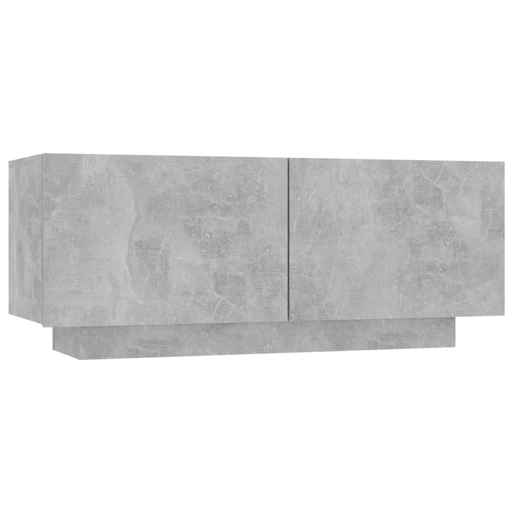 Κομοδίνο Γκρι Σκυροδέματος 100 x 35 x 40 εκ. Επεξεργασμένο Ξύλο - PAKOBAZAAR