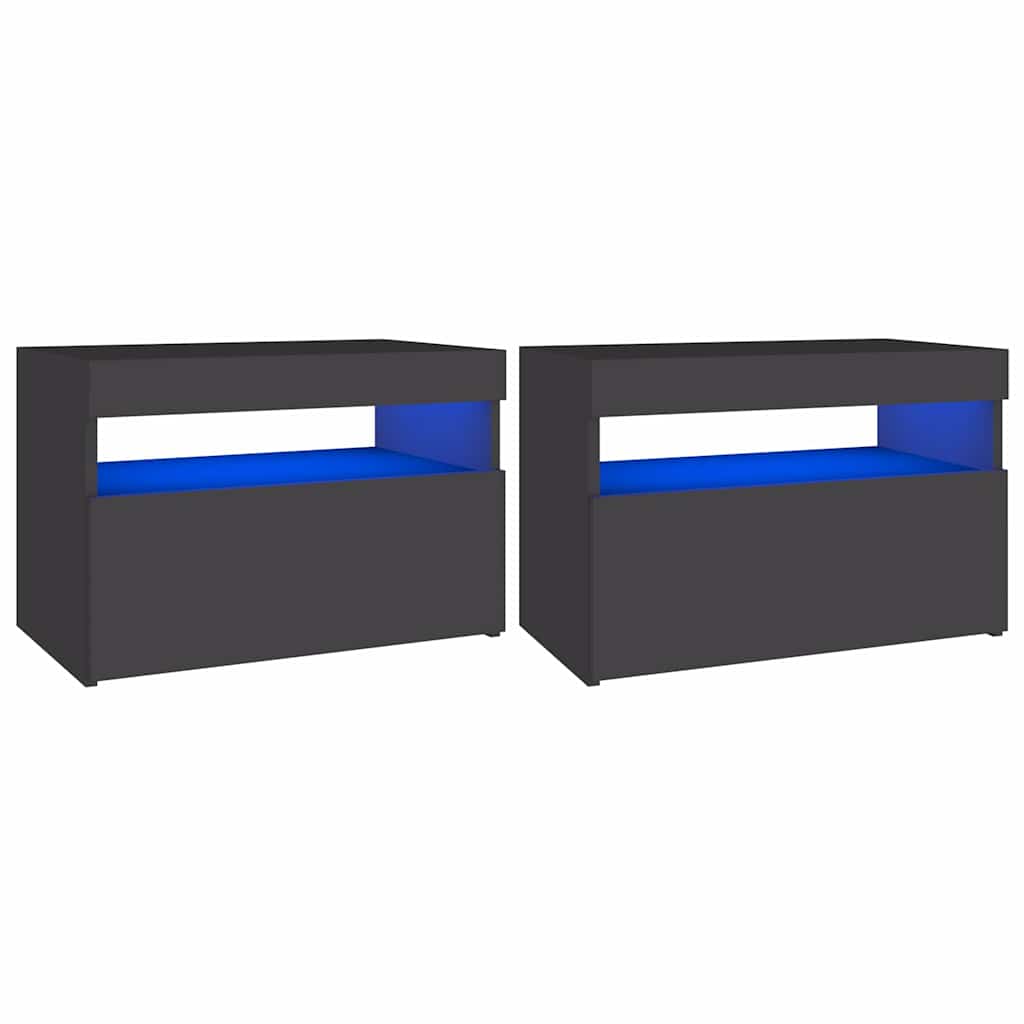 | Κομοδίνο | 2 pcs 60 x 35 x 40 εκ. Επεξεργασμένο ξύλο