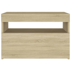 Κομοδίνα με LED 2 τεμ. Sonoma Δρυς 60 x 35 x 40 εκ. - PAKOBAZAAR