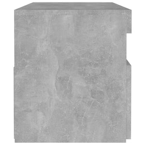 Κομοδίνο με LED Γκρι Σκυροδέματος 60 x 35 x 40 εκ. - PAKOBAZAAR
