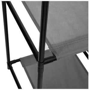 Ντουλάπι με 4 Υφασμάτινα Καλάθια Γκρι 63x30x71 εκ. από Ατσάλι