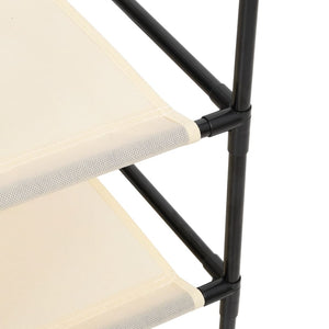 Ντουλάπι με 4 Υφασμάτινα Καλάθια Κρεμ 63x30x71 εκ. από Ατσάλι