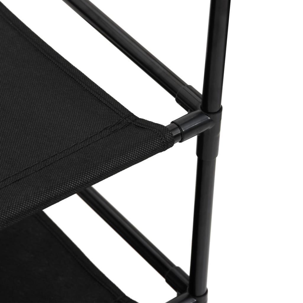 337257  Ντουλάπι με 6 Συρτάρια Μαύρο 55x29x55 εκ. Ατσάλι - Pakobazaar