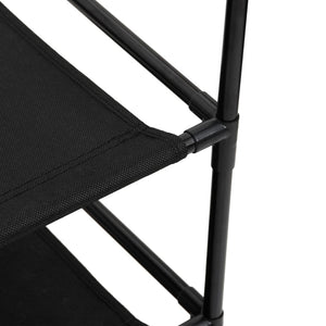 337257  Ντουλάπι με 6 Συρτάρια Μαύρο 55x29x55 εκ. Ατσάλι - Pakobazaar