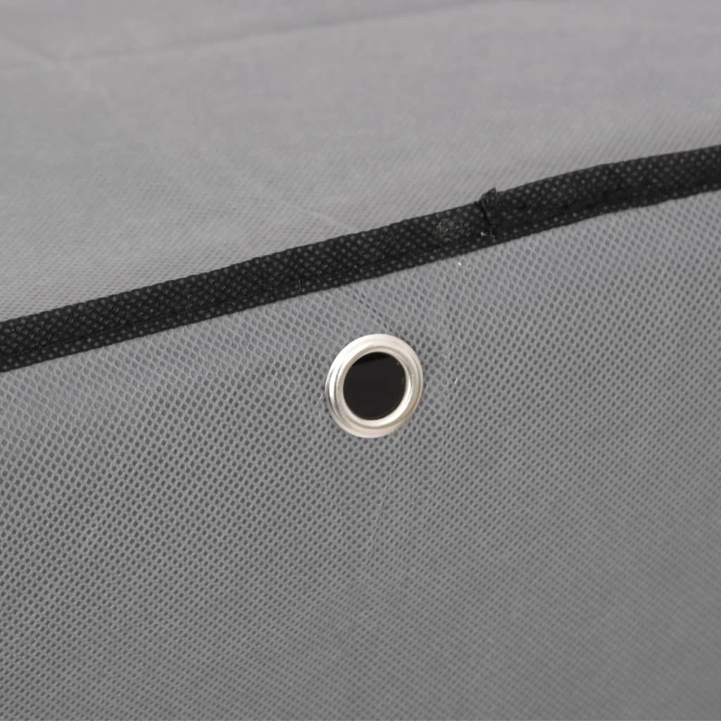 Παπουτσοθήκη Γκρι 60 x 30 x 166 εκ. Υφασμάτινη