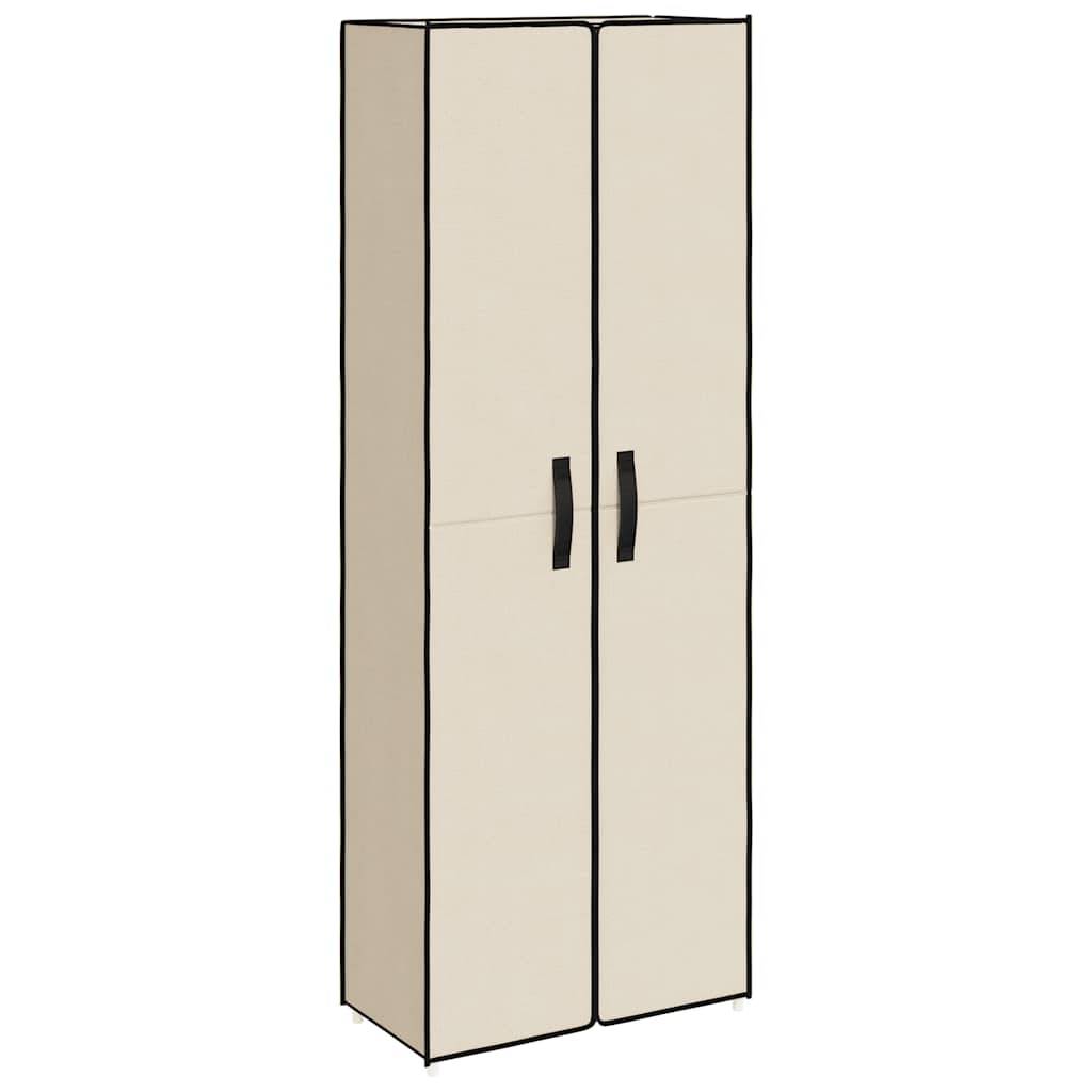 Παπουτσοθήκη Κρεμ 60 x 30 x 166 εκ. Υφασμάτινη