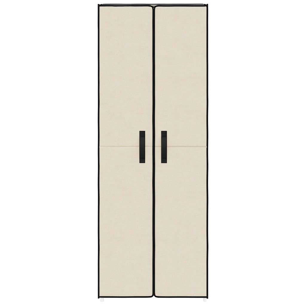 Παπουτσοθήκη Κρεμ 60 x 30 x 166 εκ. Υφασμάτινη