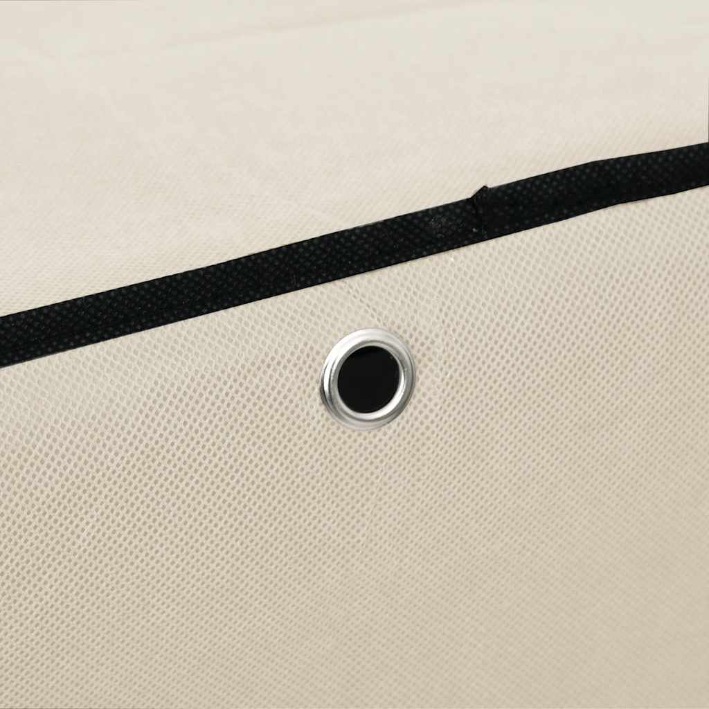 Παπουτσοθήκη Κρεμ 60 x 30 x 166 εκ. Υφασμάτινη