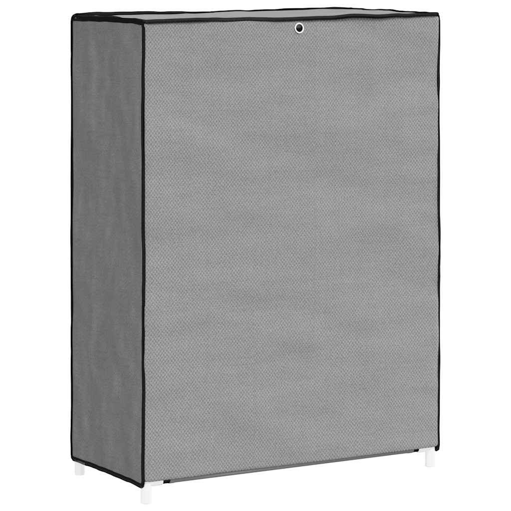 Ντουλάπα Παπουτσιών Γκρι 60 x 28 x 90 εκ. Υφασμάτινη - Pakobazaar