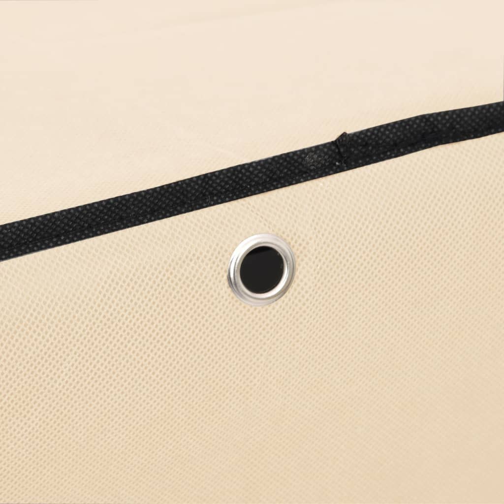 Ντουλάπα Παπουτσιών Κρεμ 60 x 28 x 90 εκ. Υφασμάτινη