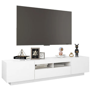 Έπιπλο Τηλεόρασης με LED Λευκό 180 x 35 x 40 εκ. - PAKOBAZAAR