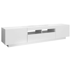 Έπιπλο Τηλεόρασης με LED Λευκό 180 x 35 x 40 εκ. - PAKOBAZAAR