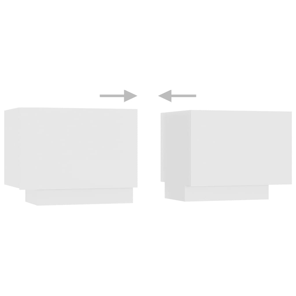 Έπιπλο Τηλεόρασης με LED Λευκό 180 x 35 x 40 εκ. - PAKOBAZAAR