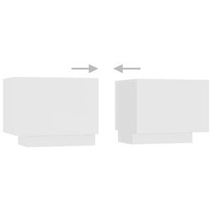 Έπιπλο Τηλεόρασης με LED Λευκό 180 x 35 x 40 εκ. - PAKOBAZAAR