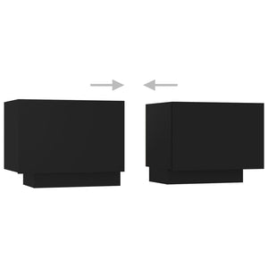 Έπιπλο Τηλεόρασης με LED Μαύρο 180 x 35 x 40 εκ.
