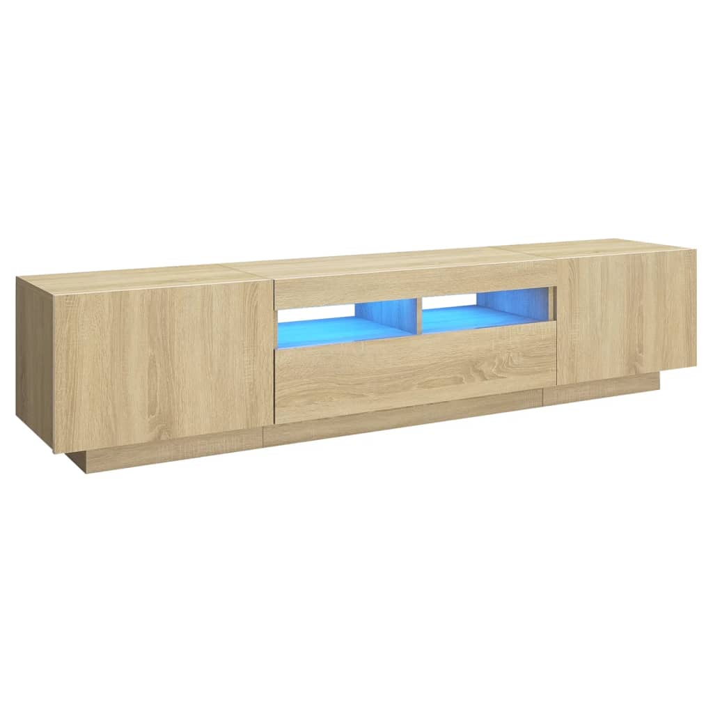 Έπιπλο Τηλεόρασης με LED Sonoma Δρυς 180 x 35 x 40 εκ. - PAKOBAZAAR
