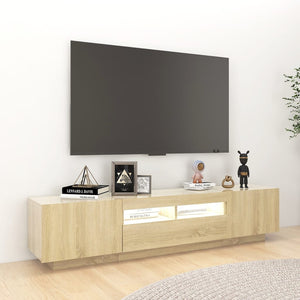 Έπιπλο Τηλεόρασης με LED Sonoma Δρυς 180 x 35 x 40 εκ. - PAKOBAZAAR