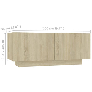 Έπιπλο Τηλεόρασης με LED Sonoma Δρυς 180 x 35 x 40 εκ. - PAKOBAZAAR