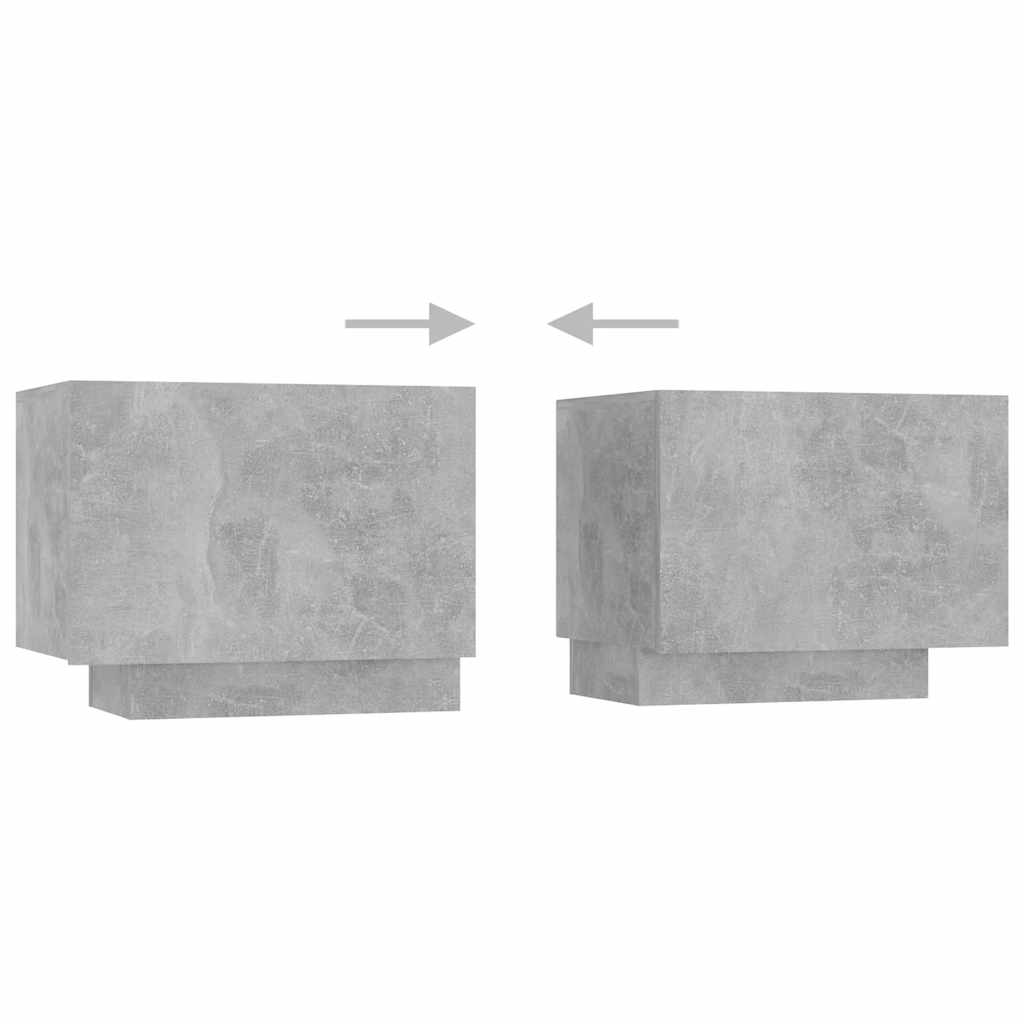 Έπιπλο Τηλεόρασης με LED Γκρι Σκυροδέματος 180 x 35 x 40 εκ. - PAKOBAZAAR