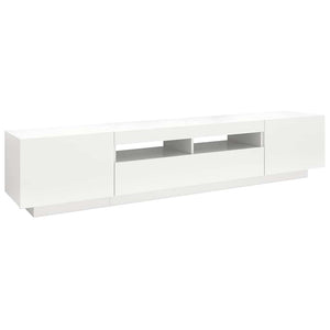 Έπιπλο Τηλεόρασης με LED Λευκό 200 x 35 x 40 εκ. - PAKOBAZAAR