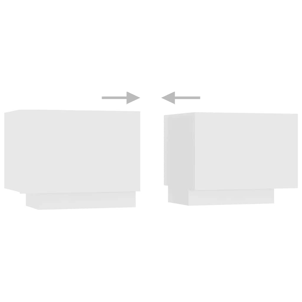 Έπιπλο Τηλεόρασης με LED Λευκό 200 x 35 x 40 εκ. - PAKOBAZAAR