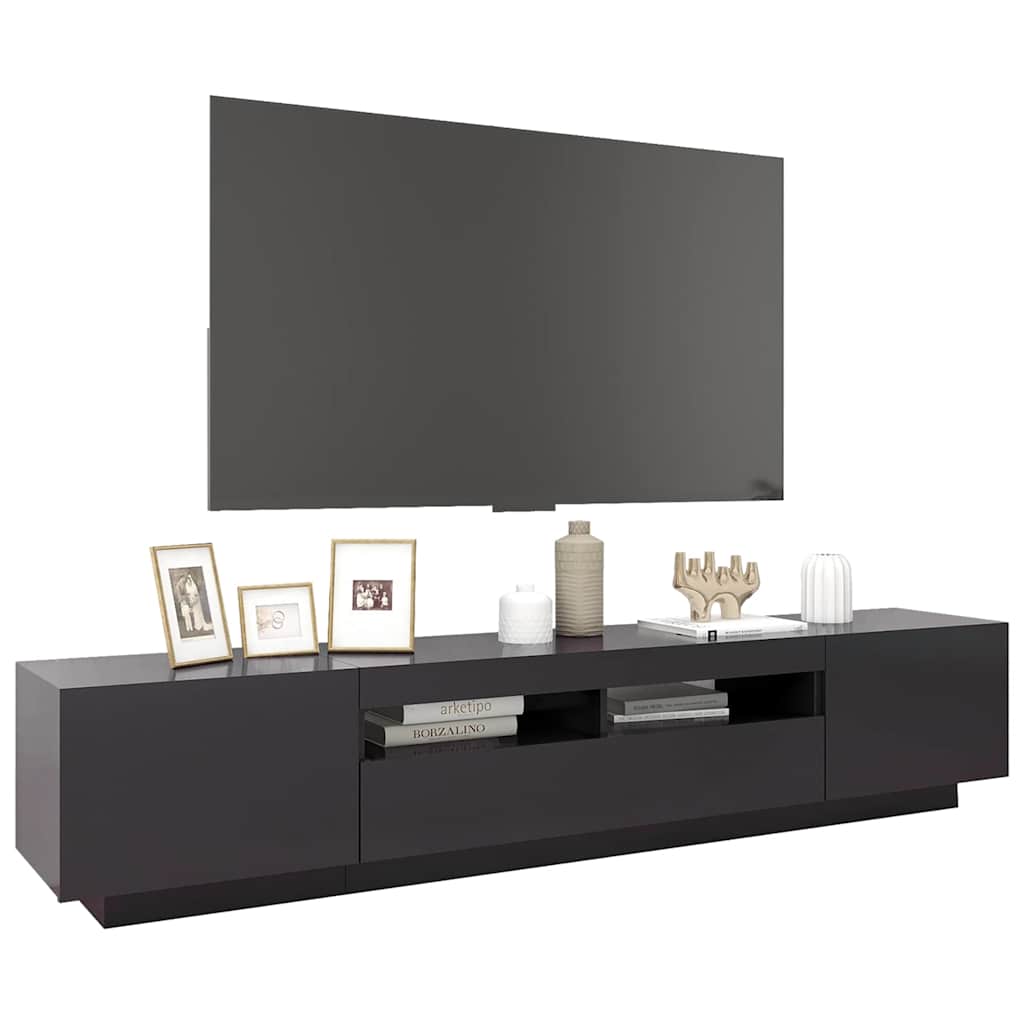 Έπιπλο Τηλεόρασης με LED Γκρι 200 x 35 x 40 εκ. - Pakobazaar