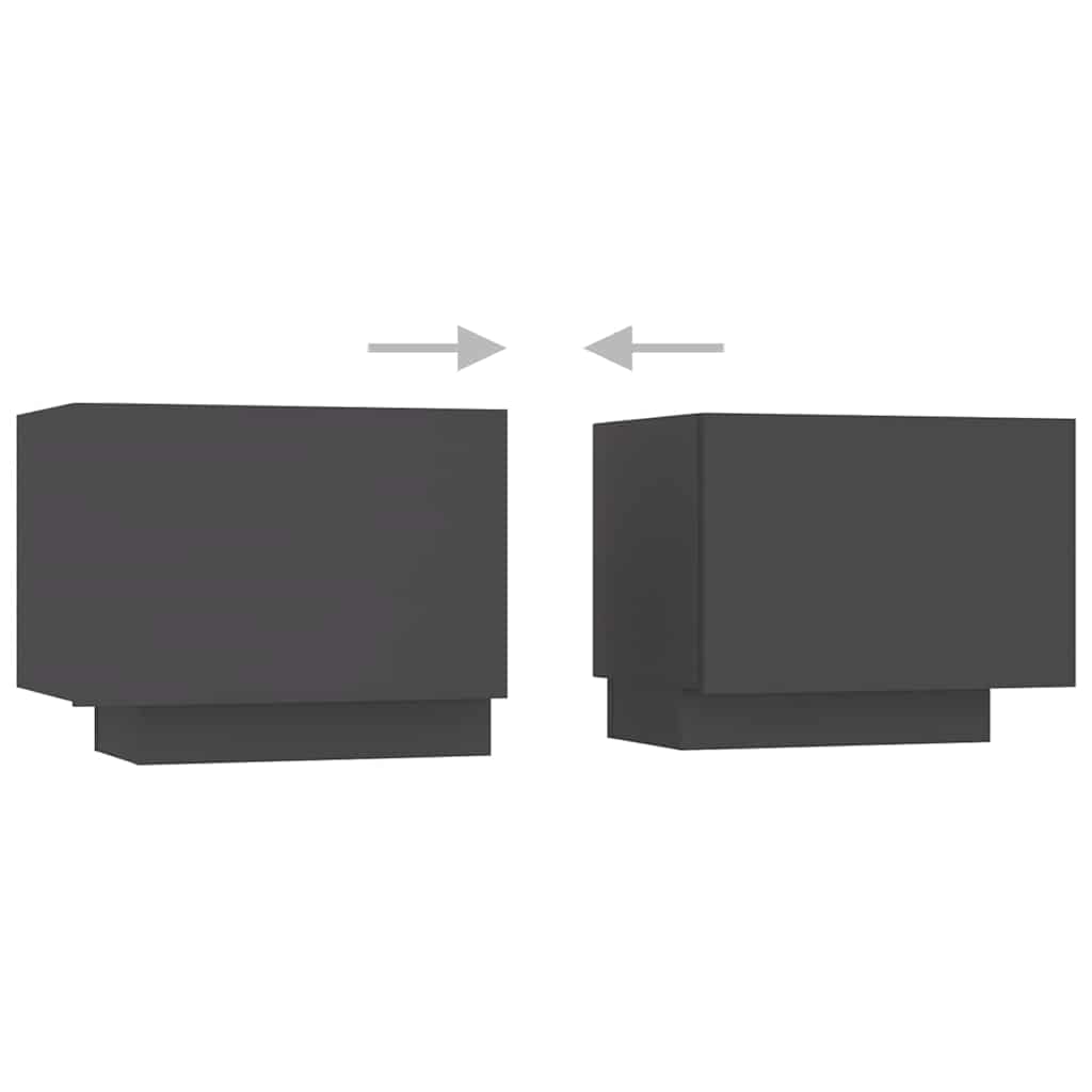 Έπιπλο Τηλεόρασης με LED Γκρι 200 x 35 x 40 εκ. - Pakobazaar