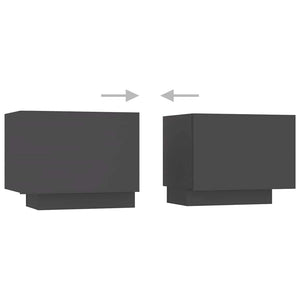 Έπιπλο Τηλεόρασης με LED Γκρι 200 x 35 x 40 εκ. - Pakobazaar