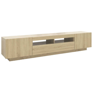 Έπιπλο Τηλεόρασης με LED Sonoma Δρυς 200 x 35 x 40 εκ. - PAKOBAZAAR