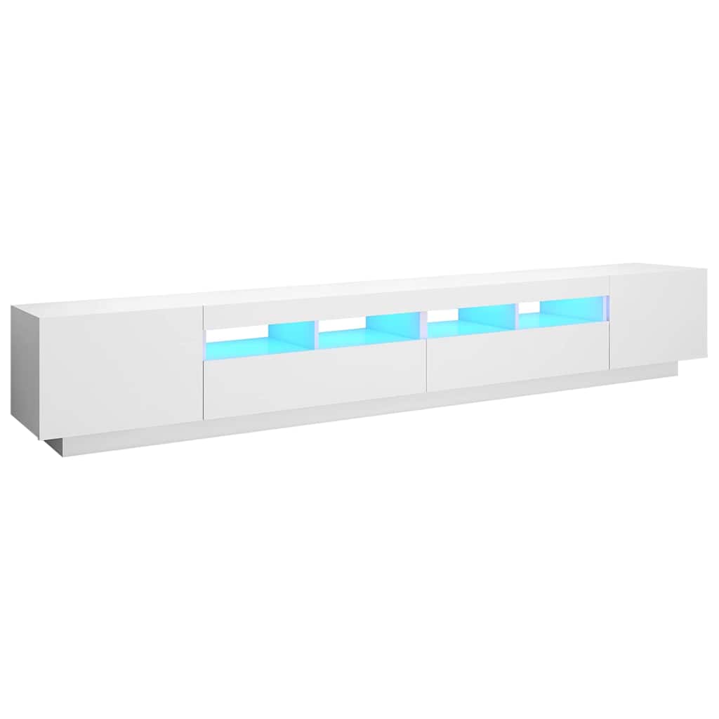 Έπιπλο Τηλεόρασης με LED Λευκό 260 x 35 x 40 εκ. - PAKOBAZAAR