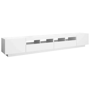 Έπιπλο Τηλεόρασης με LED Λευκό 260 x 35 x 40 εκ. - PAKOBAZAAR