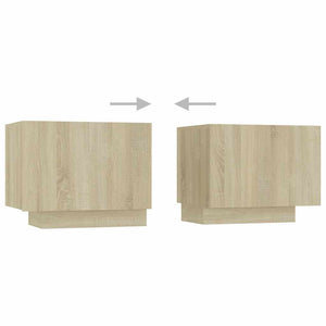 Έπιπλο Τηλεόρασης με LED Sonoma Δρυς 260 x 35 x 40 εκ. - PAKOBAZAAR