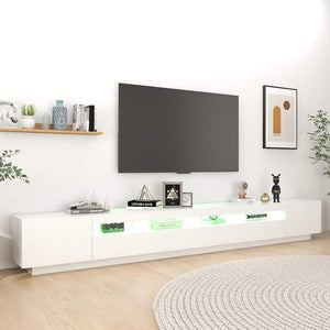 Έπιπλο Τηλεόρασης με LED Λευκό 300 x 35 x 40 εκ. - PAKOBAZAAR
