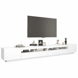 Έπιπλο Τηλεόρασης με LED Λευκό 300 x 35 x 40 εκ. - PAKOBAZAAR