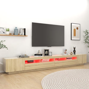 Έπιπλο Τηλεόρασης με LED Sonoma Δρυς 300 x 35 x 40 εκ. - PAKOBAZAAR