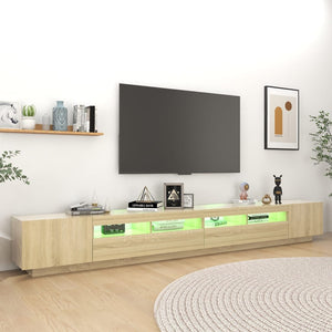Έπιπλο Τηλεόρασης με LED Sonoma Δρυς 300 x 35 x 40 εκ. - PAKOBAZAAR